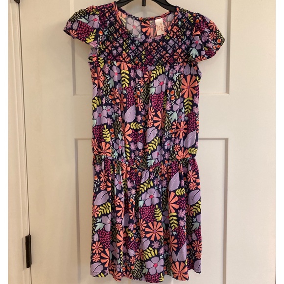 Cat & Jack Smocked Floral Dress - Picture 1 of 5